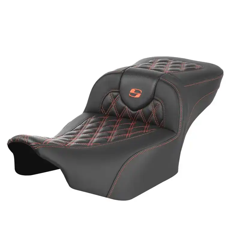 Premium 2024-25 Road Glide / Street Glide | 2023-25 CVO Road Glide / Street Glide RoadSofa CF LS Ext Reach Orange Stitching