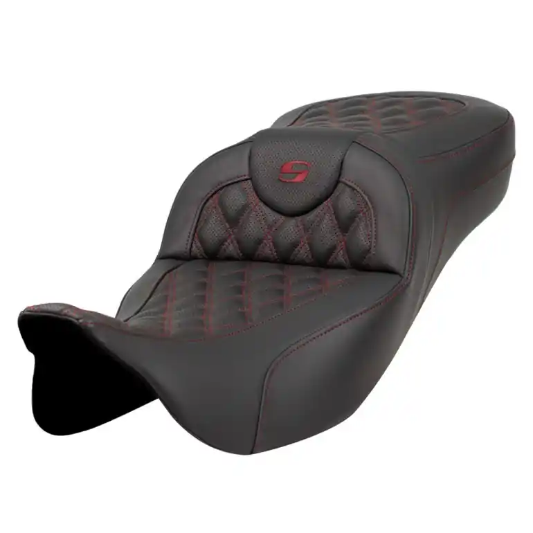 Last Chance 2008-2024* FLHR FLHT FLHX & FLTR Roadsofa™ LS Seat All Orange Stitch
