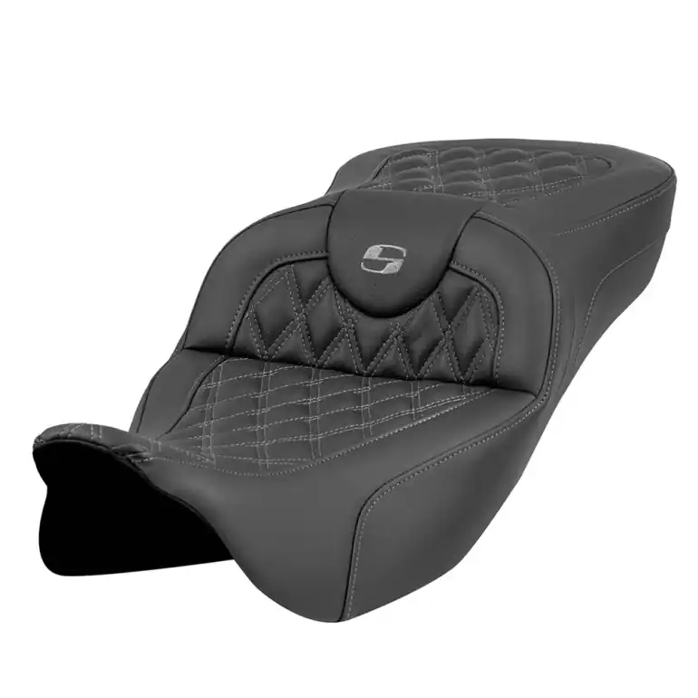 2008-2024* FLHR FLHT FLHX & FLTR Extended Reach Roadsofa™ LS Seat Dark Gray Stitch No Minimum Order