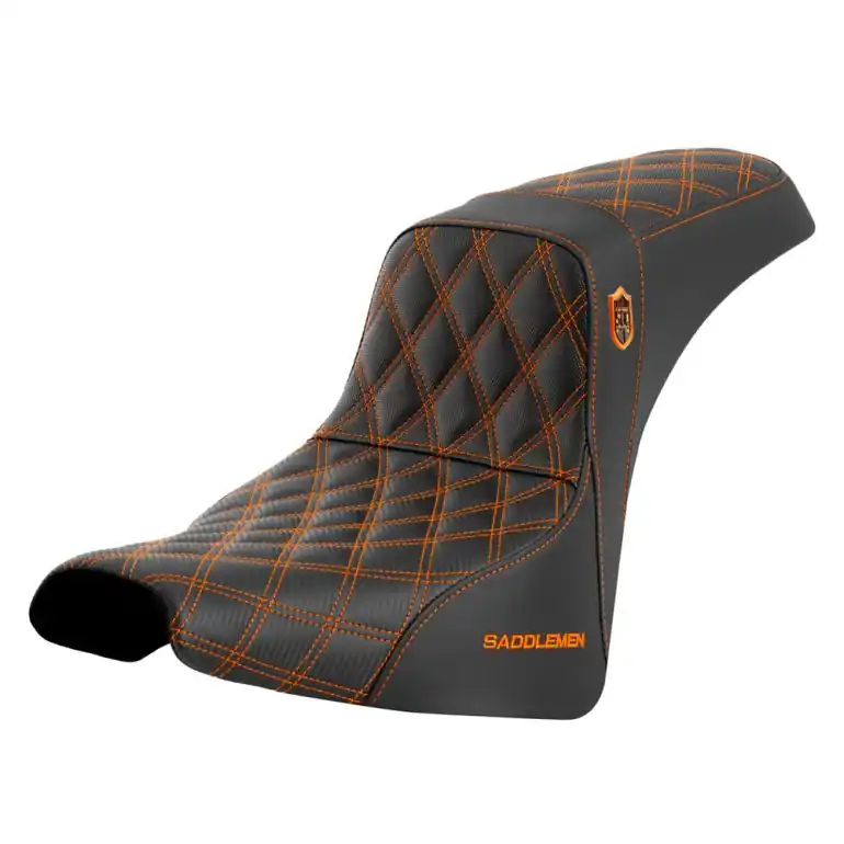 2018-2025 Saddlemen SDC Pro Series Performance Gripper Seat Orange Free Delivery
