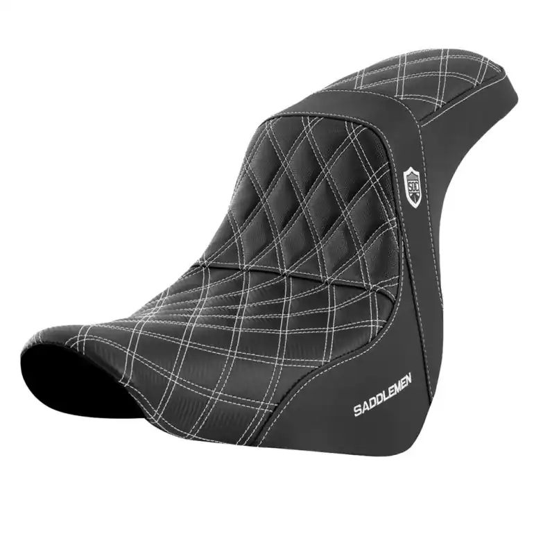 2018-2025 Low Rider FXLR/FLXRS/FLXRST Sport Glide FLSB Pro Series SDC Performance Gripper Seat White Exclusive Offer