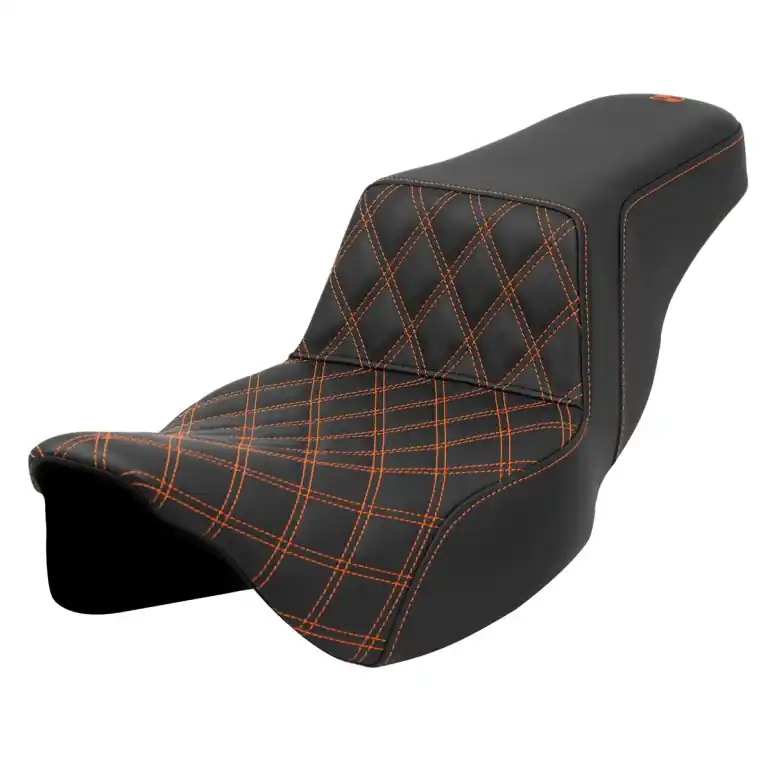 2008-2024* FLHR FLHT FLHX & FLTR Step-Up™ Front LS Seat Orange Genuine