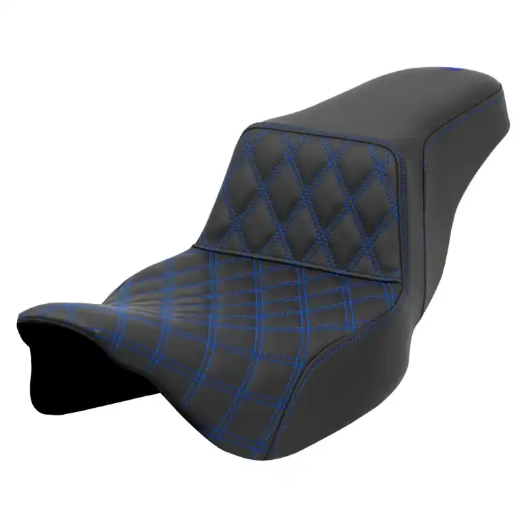Affordable 2008-2024* FLHR FLHT FLHX & FLTR Step-Up™ Front LS Seat Blue