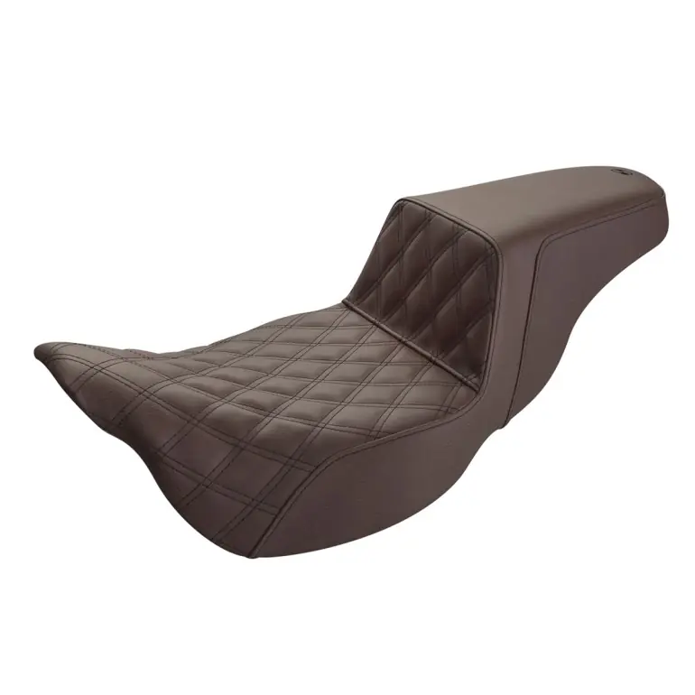 Genuine 2008-2024* FLHR FLHT FLHX & FLTR Brown Step-Up™ Front LS  Extended Reach Seat
