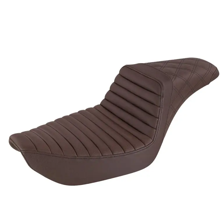 1996-2003 FXD Dyna Brown Step-Up™ TR Front & LS Rear Seat Professional Grade