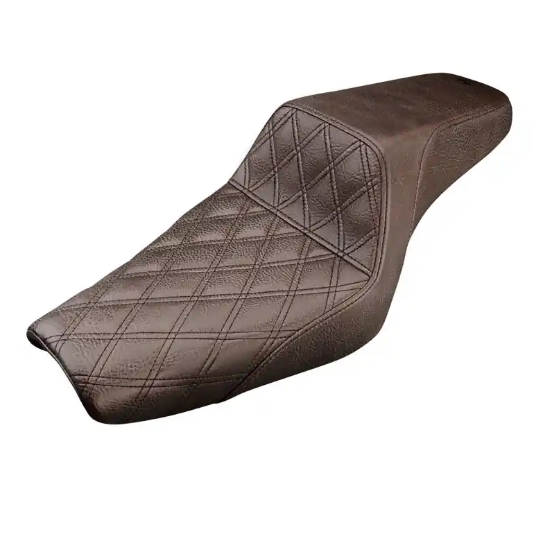 2004-2020 Sportster Brown Step-Up™ Front LS Seat (4.5G Tank) Crafted