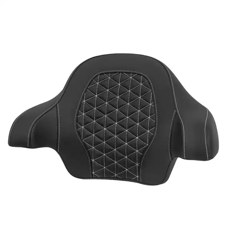 2014-2025 FLHR FLHT FLHX  FLTR & FLHTCUTG Roadsofa™ Tri Gripper Tour Pack Backrest Pad White Latest