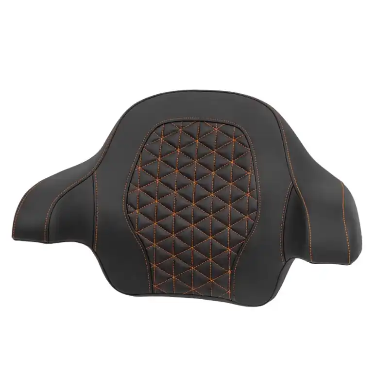 Secure Checkout 2014-2025 FLHR FLHT FLHX  FLTR & FLHTCUTG Roadsofa™ Tri Gripper Tour Pack Backrest Pad Orange
