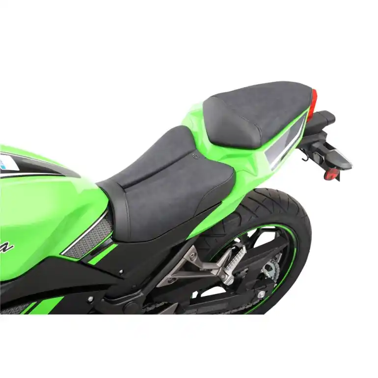 Today Only 2013-2015 NINJA 300 Sport Style Gel Channel Solo Seat - (with matching pillion cover) - Ninja Series