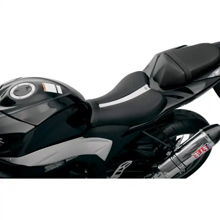 2009-2016 GSX-R1000 Track Style Gel Channel Solo Seat - (with matching pillion cover) - GS/GSX Series Standard/Sport Bike Bargain